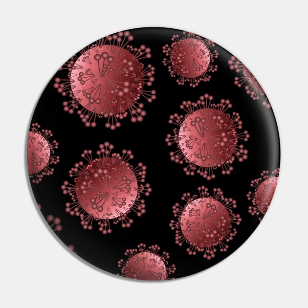 Red coronavirus bacteria pattern Pin by designerMetin