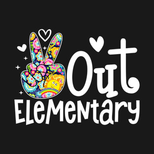 Peace Out Elementary Last Day of School Elementary T-Shirt