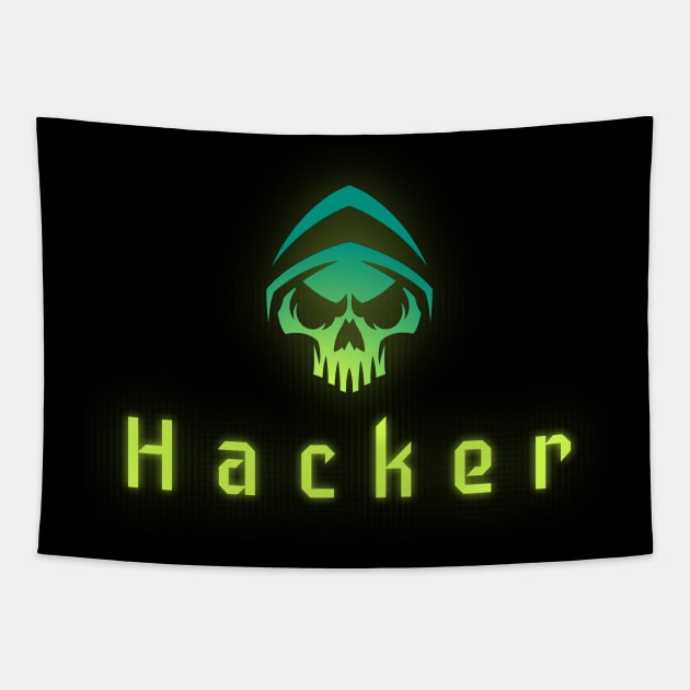 Hacker - Cyber Security Tapestry by Cyber Club Tees