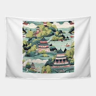 Castles Pattern 9 - China Tapestry