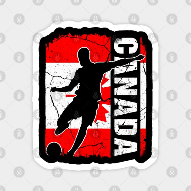 Canadian Soccer Team Canada Flag Jersey Football Fans Magnet by snnt