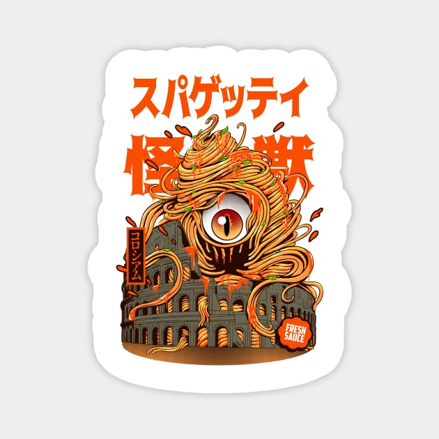 spaghetti kaiju new Magnet by iqbalgarint