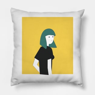 Death Stare Woman Pillow