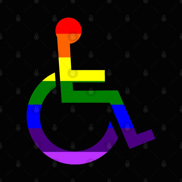 Disabled LGBTQ Pride by NatLeBrunDesigns