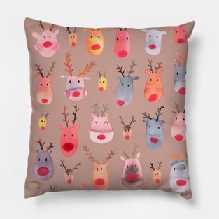 Christmas Reindeers Pillow