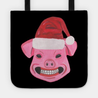 Christmas Santa Pig Tote