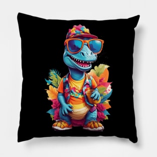 Whimsical Cool Dino Pillow