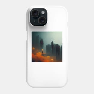 Among the skyscrapers Phone Case