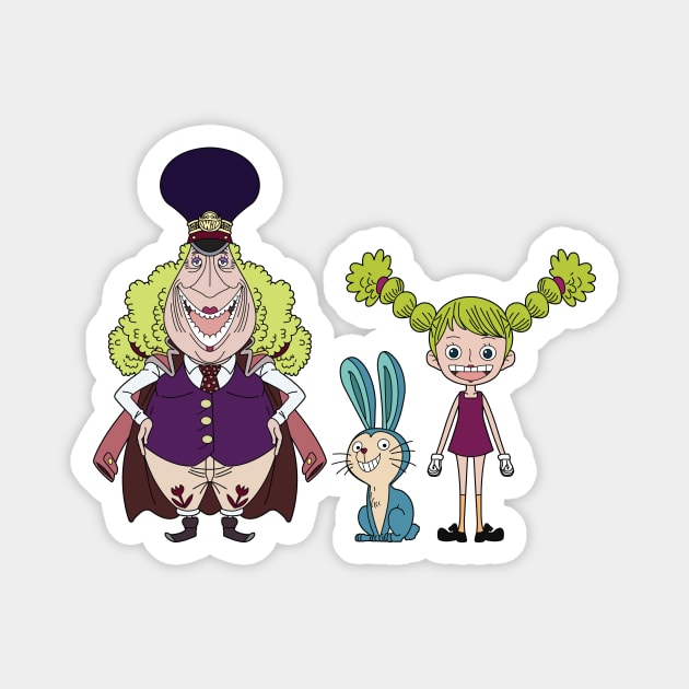 Kokoro, Chimney and Gombe - One Piece - Sticker