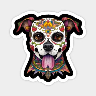 Sugar Skull Dog Magnet