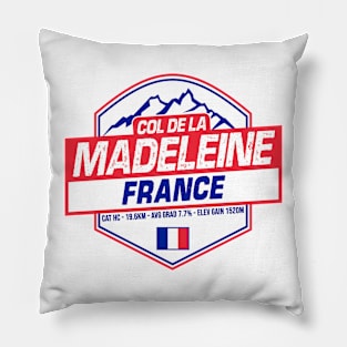 Col de la Madeleine Cycling France Pillow