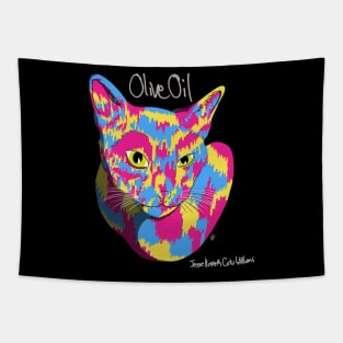 JKCW OLIVE OIL ALBUM COVER Zombie Teeth Art Tapestry