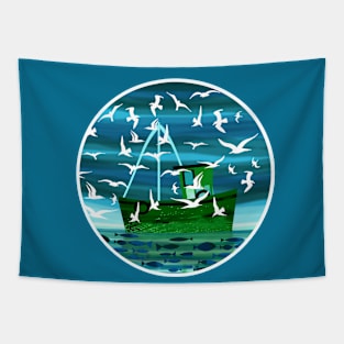 Fishing Boat Tapestry