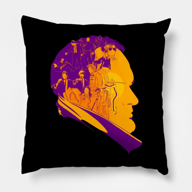 Once Upon A Tarantino Fiction Pillow by Sachpica