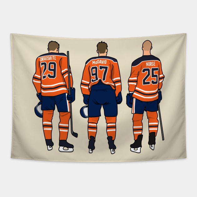 the big 3 from edmonton Tapestry by rsclvisual