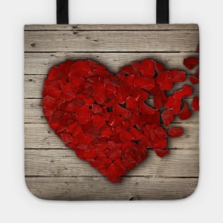 rose heart Tote