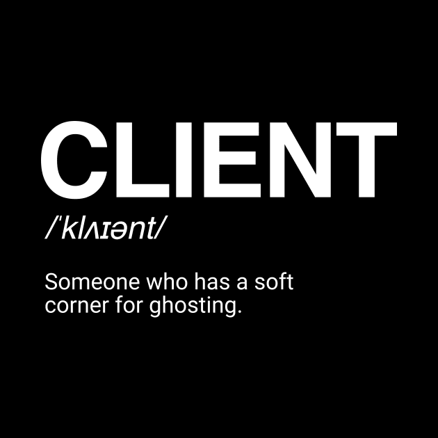 Funny Client Definition by HailDesign