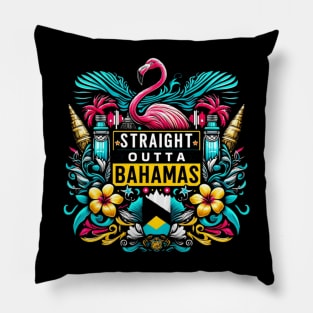 Straight Outta Bahamas Pillow