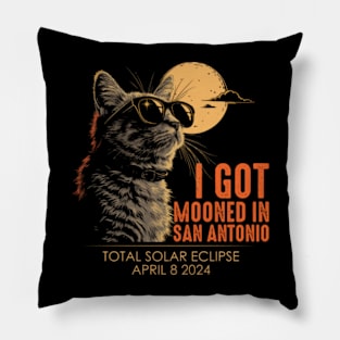 I Got Mooned In San antonio Pillow