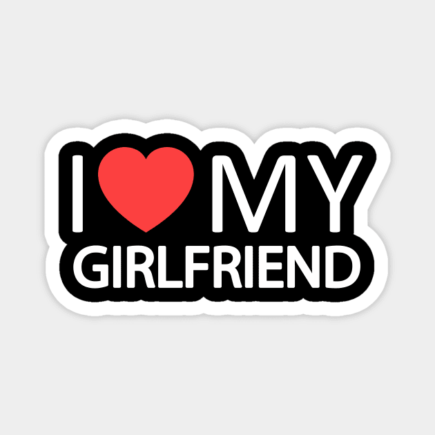 I Love My Girlfriend  I Heart My GF Magnet by fadi1994