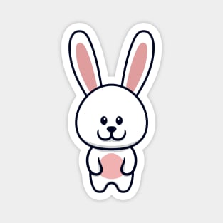 Cute Bunny Cartoon Magnet