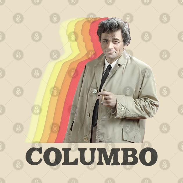 Columbo / Vintage Faded Style Retro TV Fan Design by DankFutura