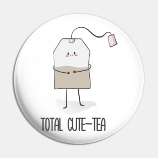 Total Cute-tea, Funny Cute Tea Bag Pin