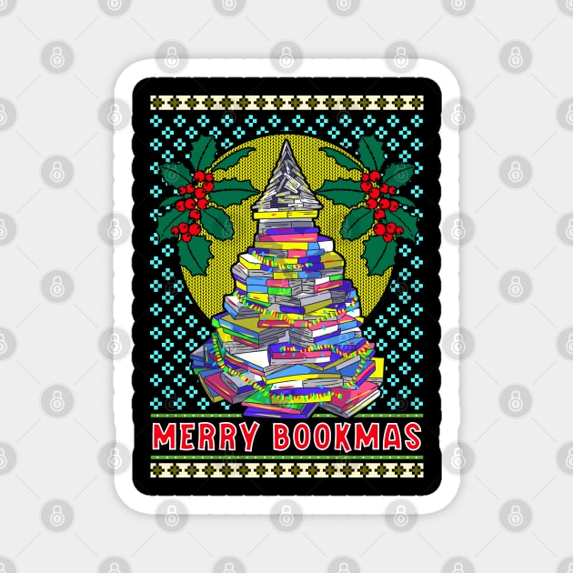 Ugly Christmas Bookish Tree Magnet by KsuAnn