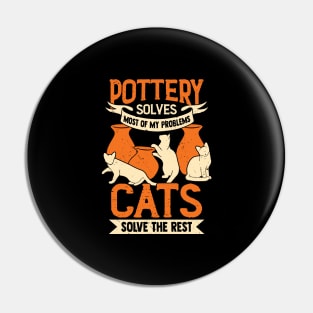 Ceramicist Pottery Maker Cat Lover Gift Pin