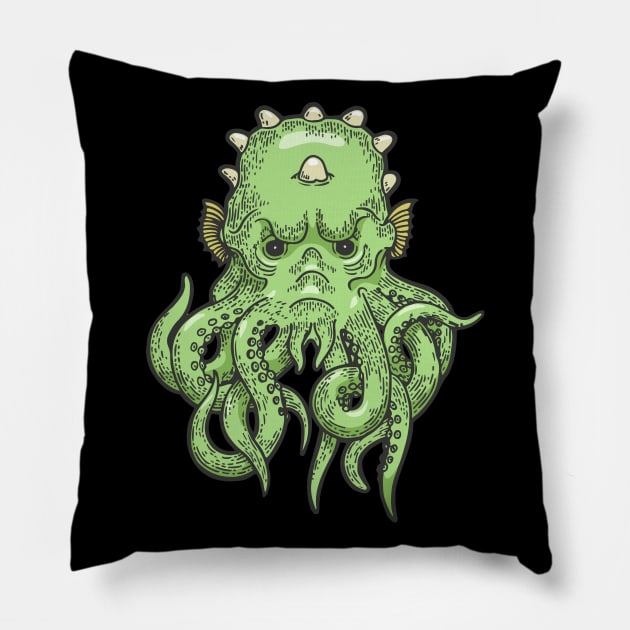 Cthulu The Great Old One Pillow by Starquake