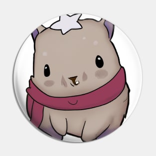 Cute Wombat Drawing Pin