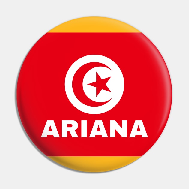 Ariana City in Tunisian Flag Pin by aybe7elf