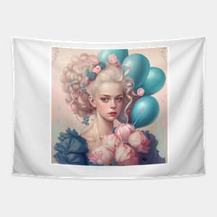 Marie Antoinette and the Blue Balloons Tapestry