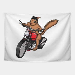 Squirrel on a Bike Tapestry