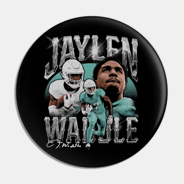 Jaylen Waddle Miami Vintage Pin by ClarityMacaws