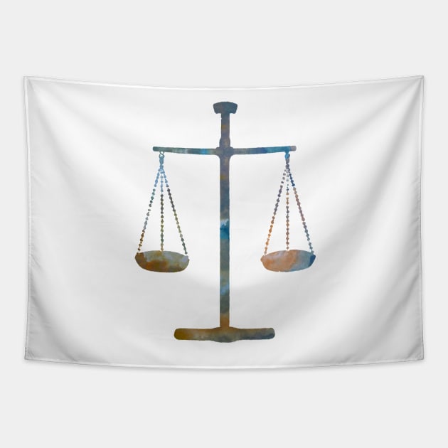 Scales of justice Tapestry by BittenByErmines