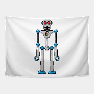 Pixel Robot 133 Tapestry