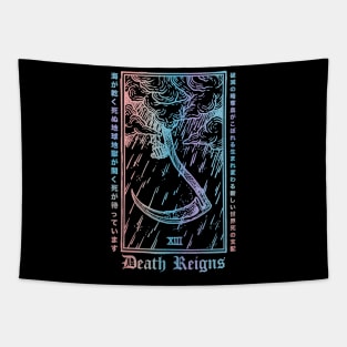 Death Reigns Pastel Japanese Goth Tapestry