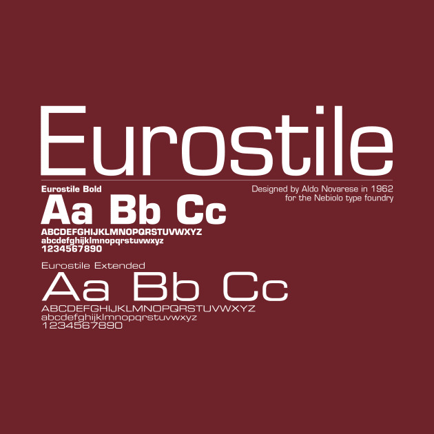 Type Geek - Eurostile by mikelblacksmith