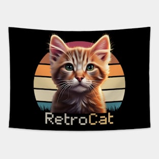 Retro Cat Tapestry