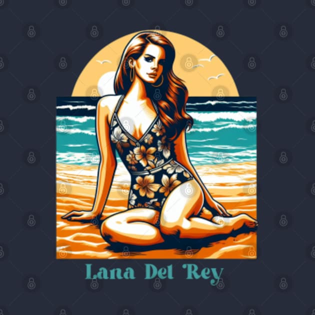 Lana Del Rey - Seaside Serenade by Tiger Mountain Design Co.
