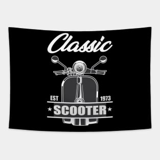 CLASSIC SCOOTER BLACK AND WHITE Tapestry