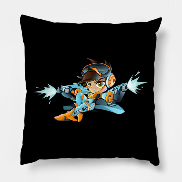 Tracer London Spitfire Pillow by Inkisitor