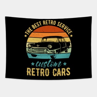 custom retro cars Tapestry