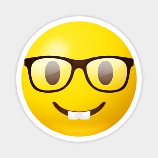 Nerd face emoji Magnet