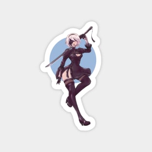 Nier Automata 2B Magnet