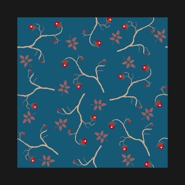 Sweet Berry Pattern by Kristina Stellar Scandinavian Land