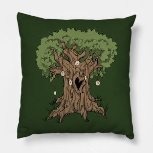 Heart-Hole Tree Pillow