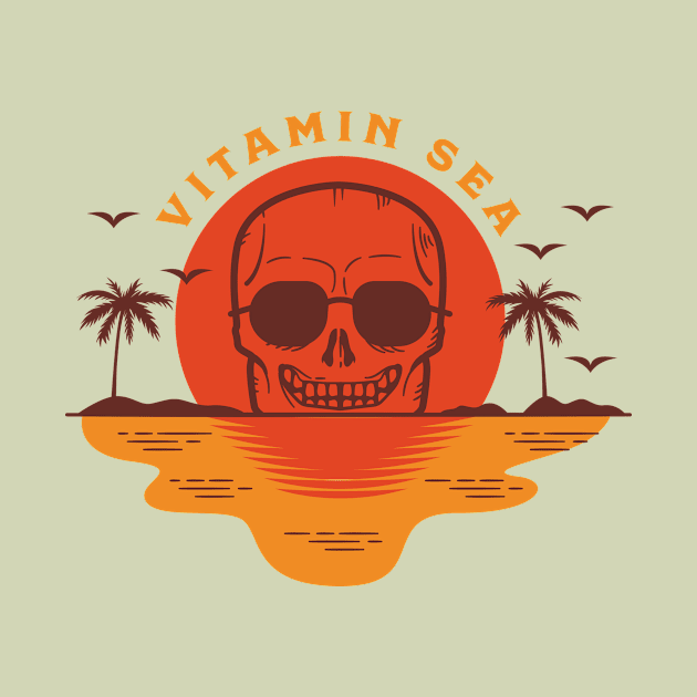 Vitamin Sea Vintage skeleton by waltzart