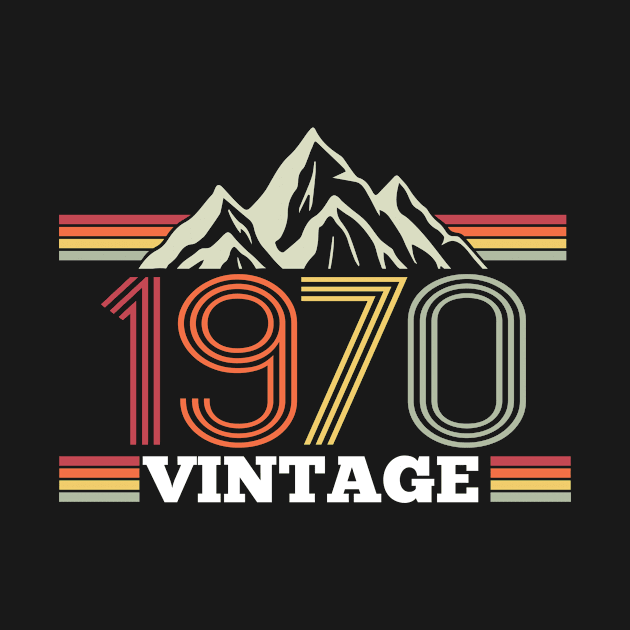 1970 birthday gift idea retro by HBfunshirts